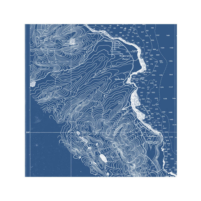 Nautical Survey Map - LAKE TAHOE - Foundry