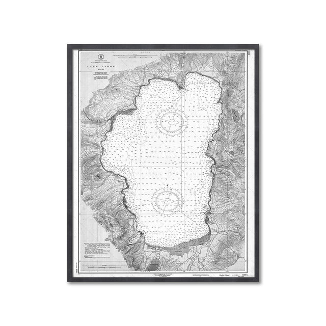 Nautical Survey Map - LAKE TAHOE - Foundry