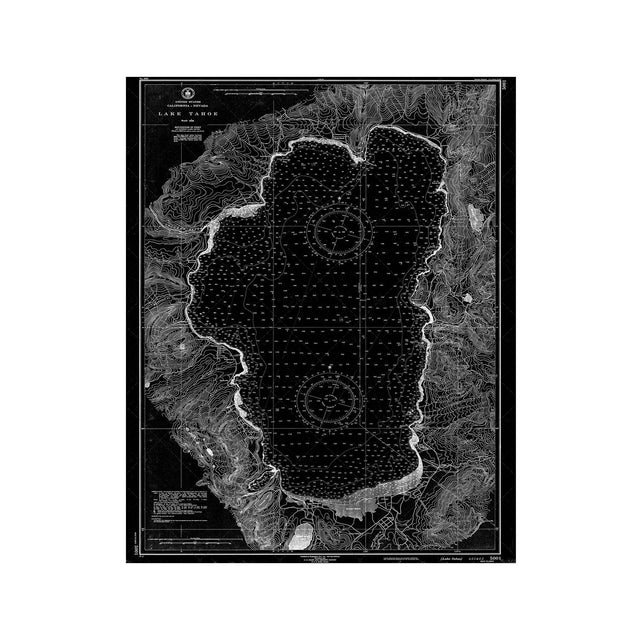 Nautical Survey Map - LAKE TAHOE - Foundry
