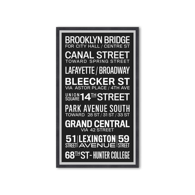 NEW YORK CITY Bus Scroll - BROOKLYN BRIDGE - Foundry