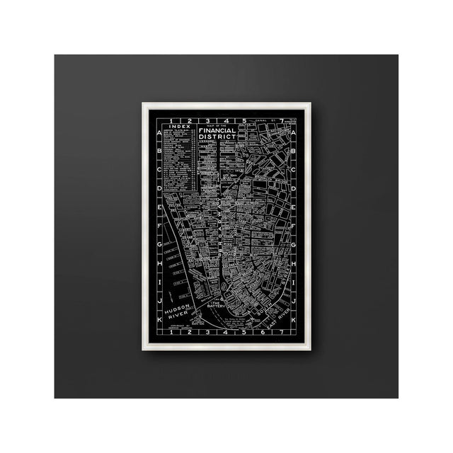 NORMAN'S MAP of the FINANCIAL DISTRICT of NEW YORK - Foundry