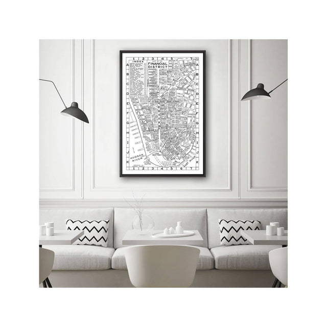 NORMAN'S MAP of the FINANCIAL DISTRICT of NEW YORK - Foundry