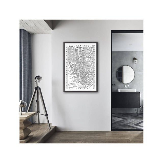 NORMAN'S MAP of the FINANCIAL DISTRICT of NEW YORK - Foundry