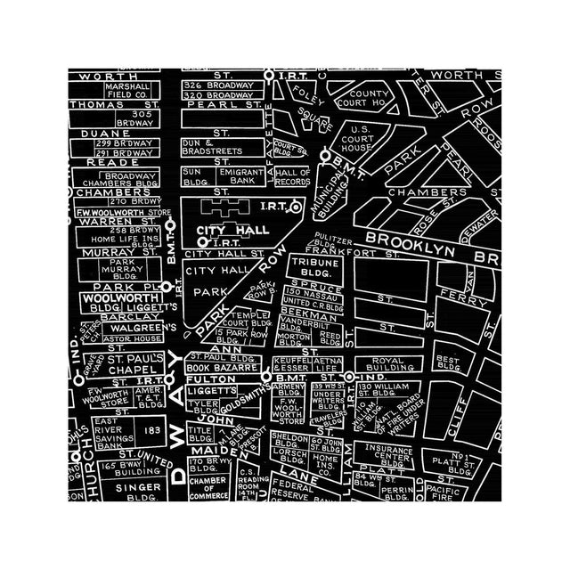 NORMAN'S MAP of the FINANCIAL DISTRICT of NEW YORK - Foundry