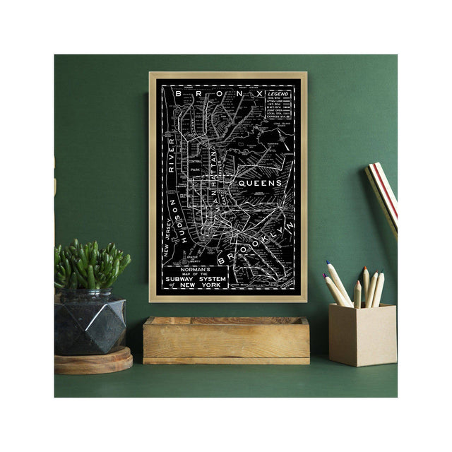 NORMAN'S MAP of the SUBWAY SYSTEM of NEW YORK - Foundry