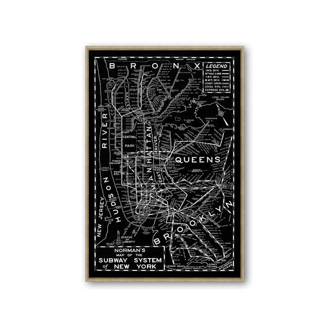 NORMAN'S MAP of the SUBWAY SYSTEM of NEW YORK - Foundry