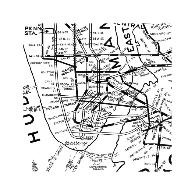 NORMAN'S MAP of the SUBWAY SYSTEM of NEW YORK - Foundry