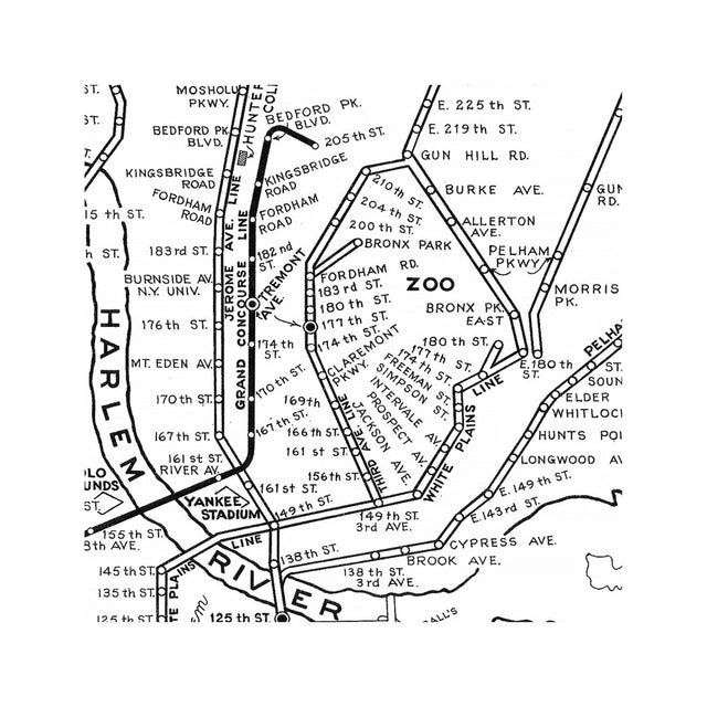 NORMAN'S MAP of the SUBWAY SYSTEM of NEW YORK - Foundry