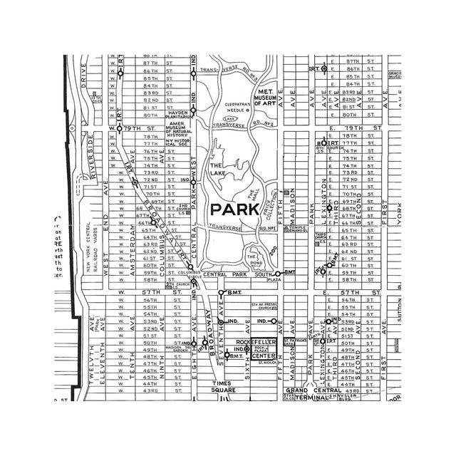 NORMAN'S STREET MAP of MANHATTAN - Foundry