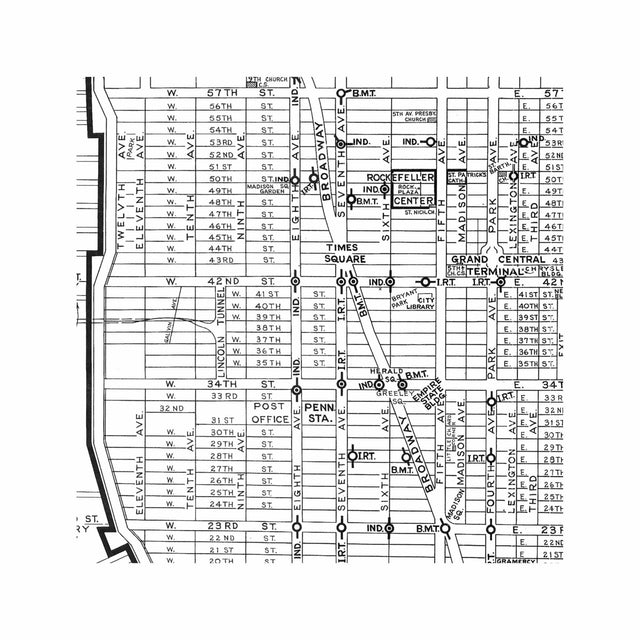 NORMAN'S STREET MAP of MANHATTAN - Foundry