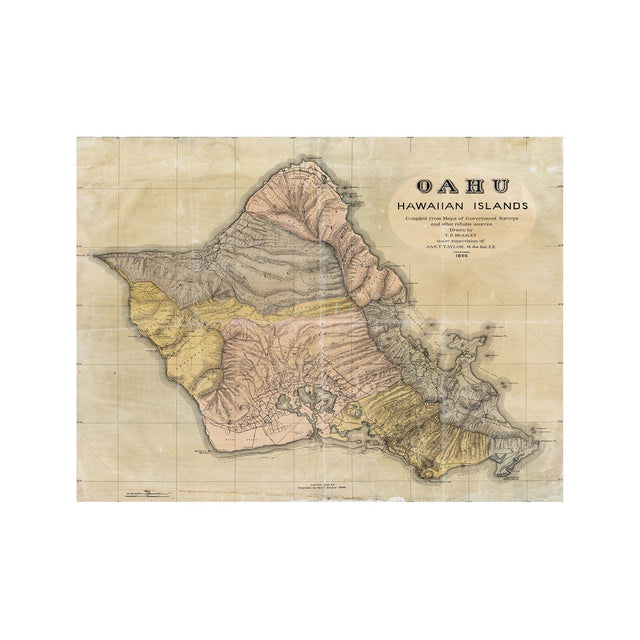 OAHU Hawaii Map - Foundry
