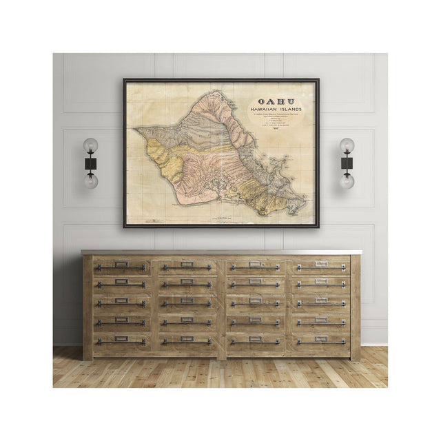 OAHU Hawaii Map - Foundry