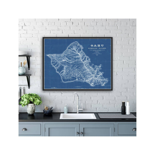 OAHU Hawaii Map - Foundry