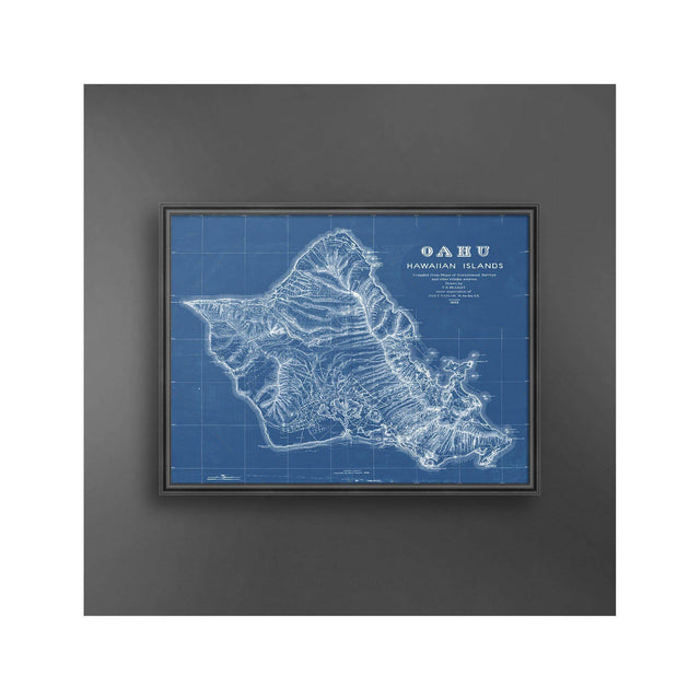 OAHU Hawaii Map - Foundry