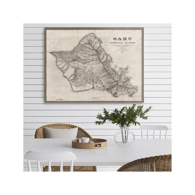 OAHU Hawaii Map - Foundry