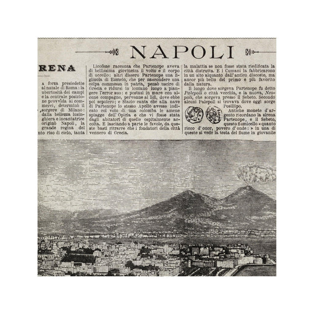 Old Italian Newspaper - NAPOLI, Circa 1887 - Foundry