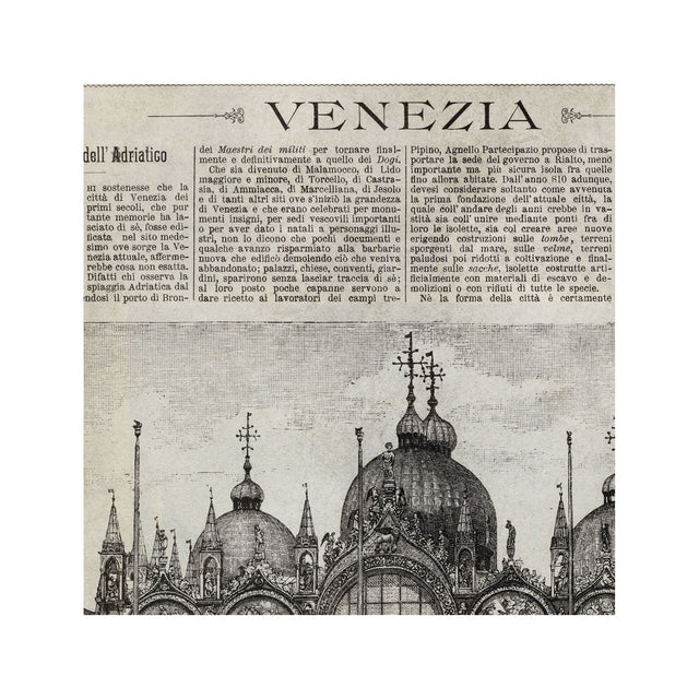 Old Italian Newspaper - VENEZIA, Circa 1887 - Foundry