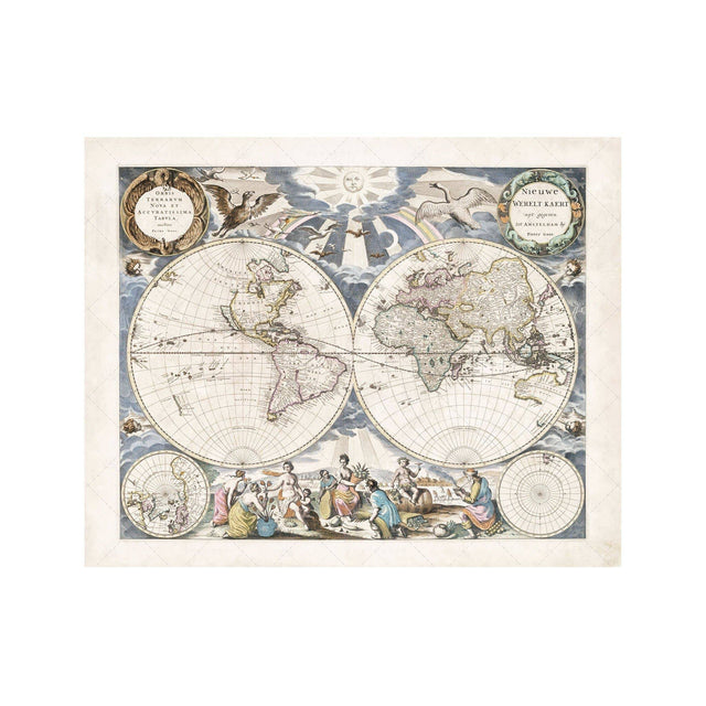 OLD WORLD HEMISPHERES Map - Foundry