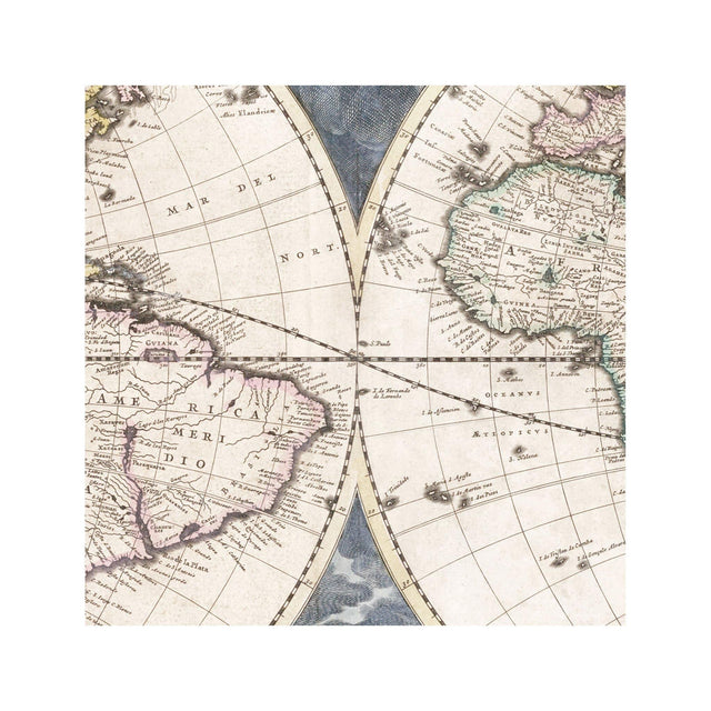 OLD WORLD HEMISPHERES Map - Foundry