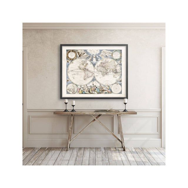 OLD WORLD HEMISPHERES Map - Foundry