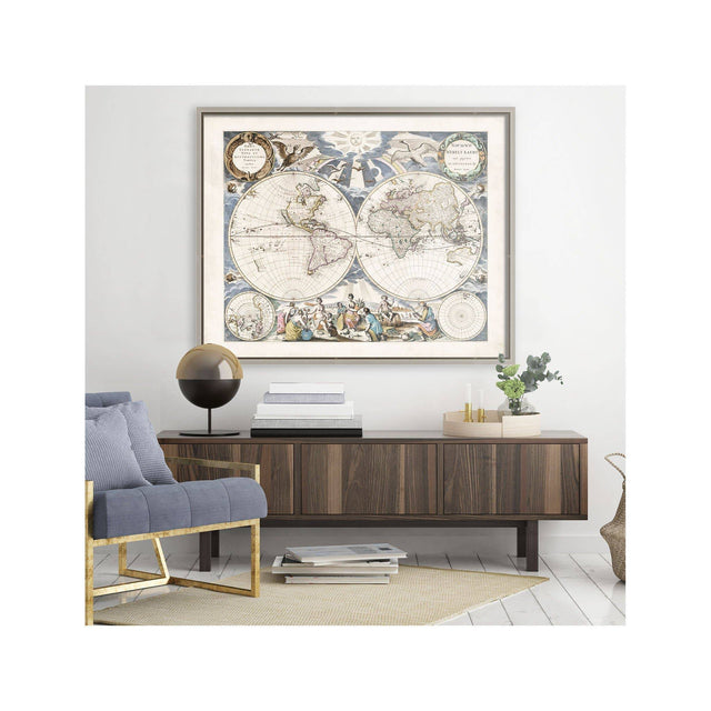 OLD WORLD HEMISPHERES Map - Foundry