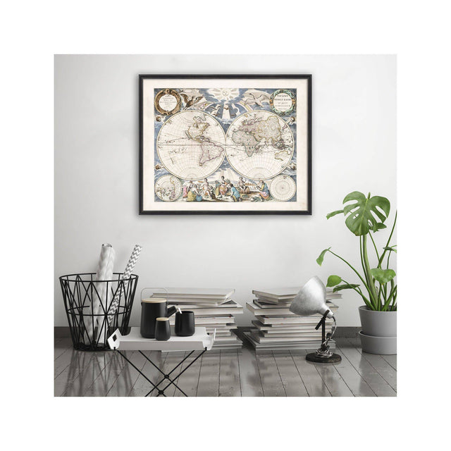 OLD WORLD HEMISPHERES Map - Foundry