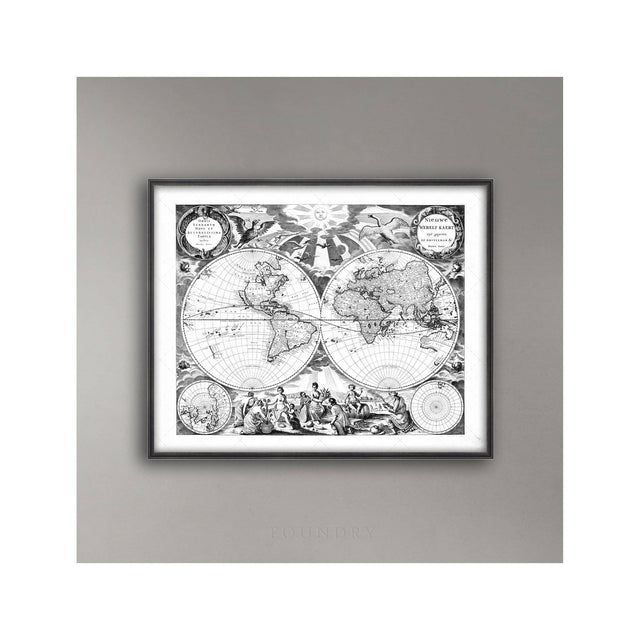 OLD WORLD HEMISPHERES Map - Foundry
