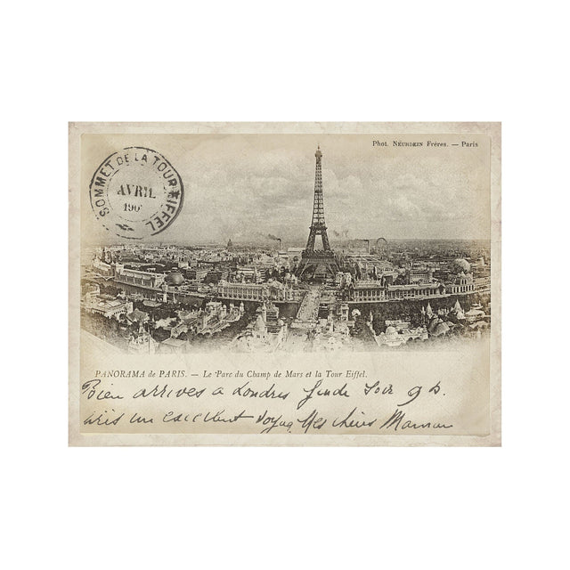 PANORAMA de PARIS Postcard - Foundry