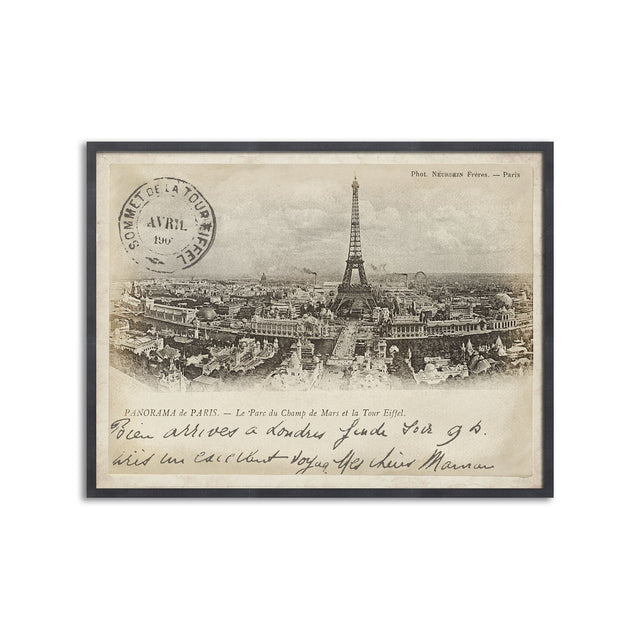 PANORAMA de PARIS Postcard - Foundry