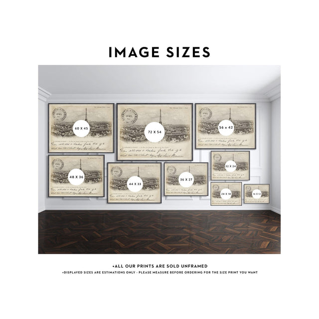 PANORAMA de PARIS Postcard - Foundry