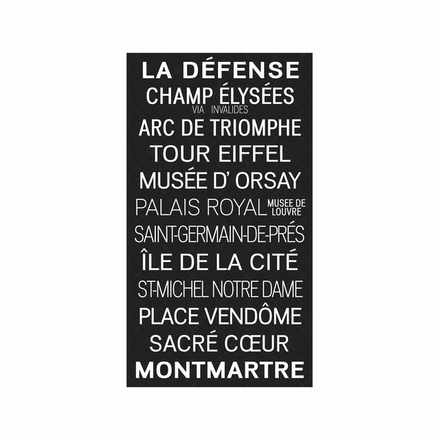 PARIS FRANCE Bus Scroll - LA DEFENSE - Foundry