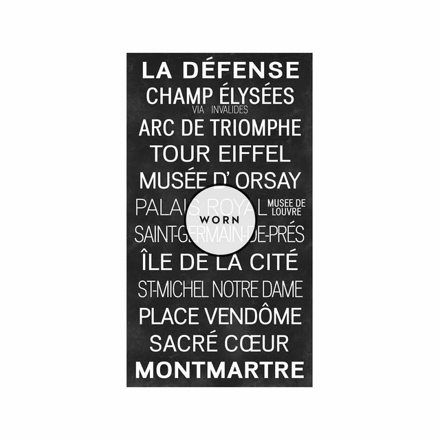 PARIS FRANCE Bus Scroll - LA DEFENSE - Foundry