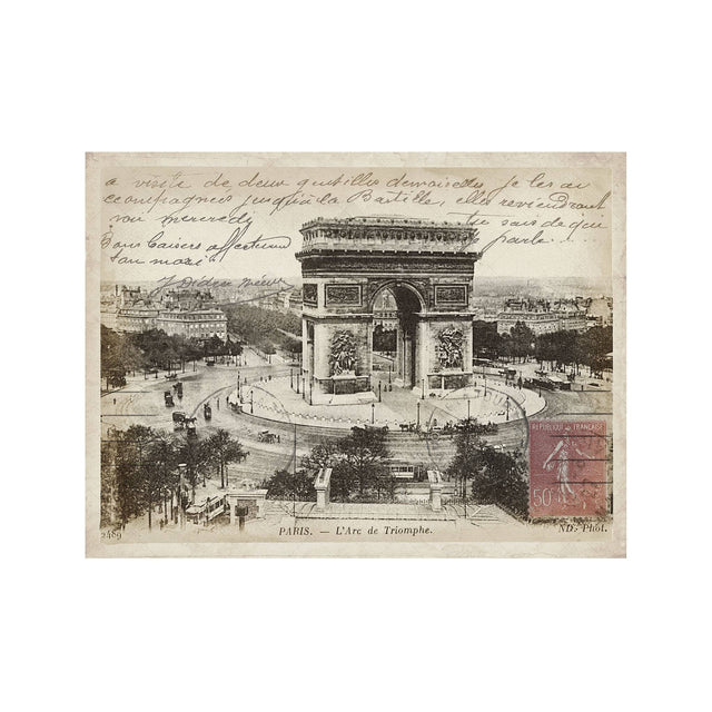 PARIS - L'ARC de TRIUMPH Postcard - Foundry