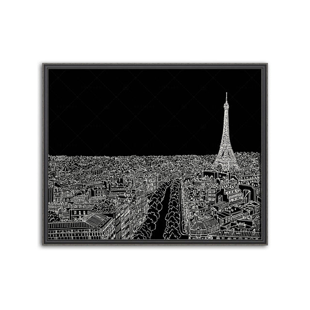 PARIS SKYLINE Illustration - Foundry