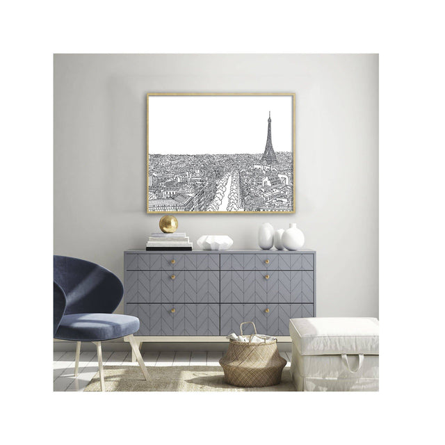 PARIS SKYLINE Illustration - Foundry