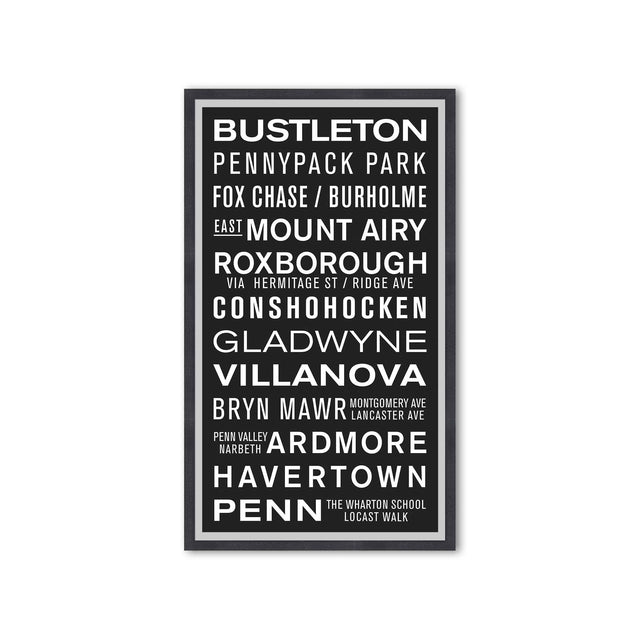 PHILADELPHIA PENNSYLVANIA Bus Scroll - BUSTLETON - Foundry