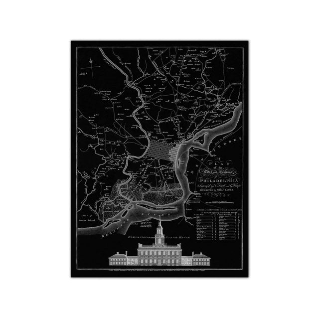 PHILADELPHIA Pennsylvania Map - Foundry