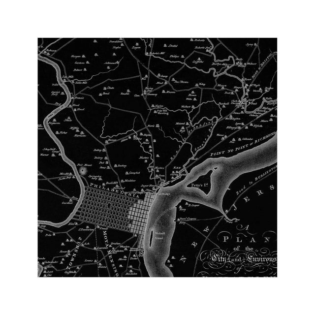 PHILADELPHIA Pennsylvania Map - Foundry
