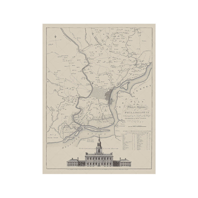 PHILADELPHIA Pennsylvania Map - Foundry