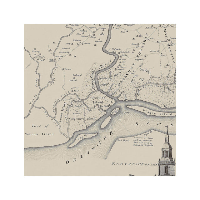 PHILADELPHIA Pennsylvania Map - Foundry