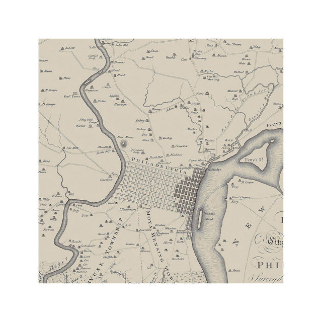 PHILADELPHIA Pennsylvania Map - Foundry