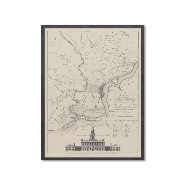 PHILADELPHIA Pennsylvania Map - Foundry