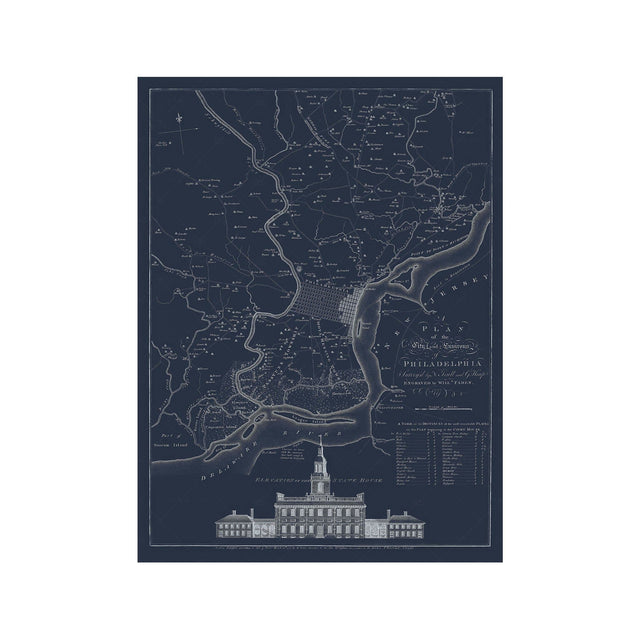 PHILADELPHIA Pennsylvania Map - Foundry