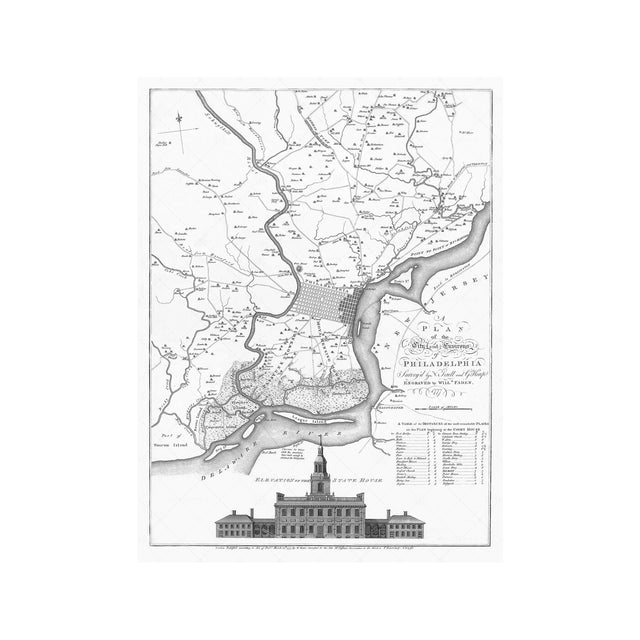 PHILADELPHIA Pennsylvania Map - Foundry