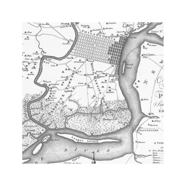 PHILADELPHIA Pennsylvania Map - Foundry