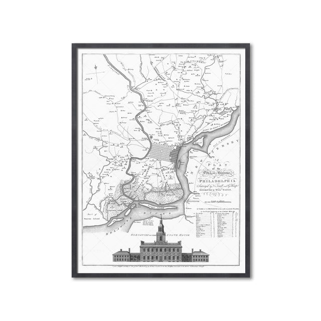 PHILADELPHIA Pennsylvania Map - Foundry
