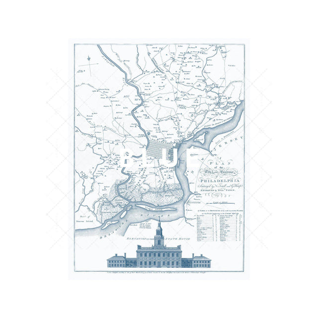 PHILADELPHIA Pennsylvania Map - Foundry