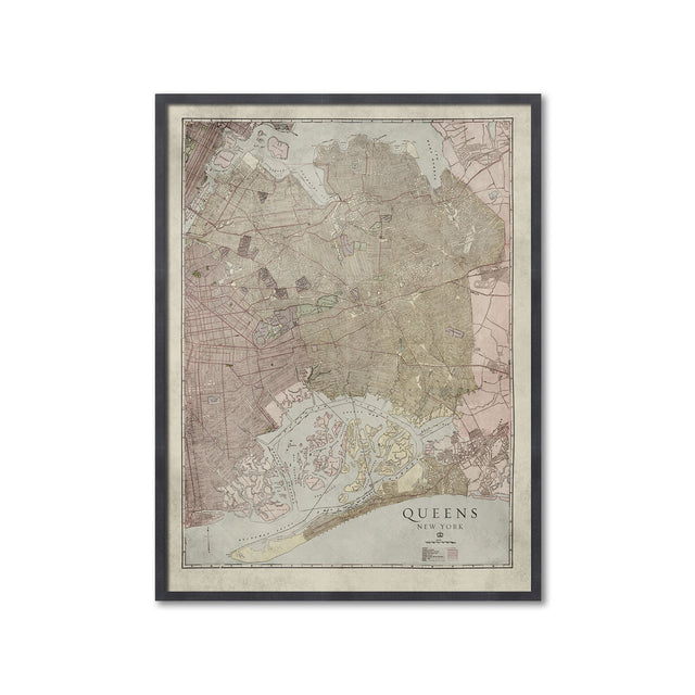 QUEENS New York Map - Foundry