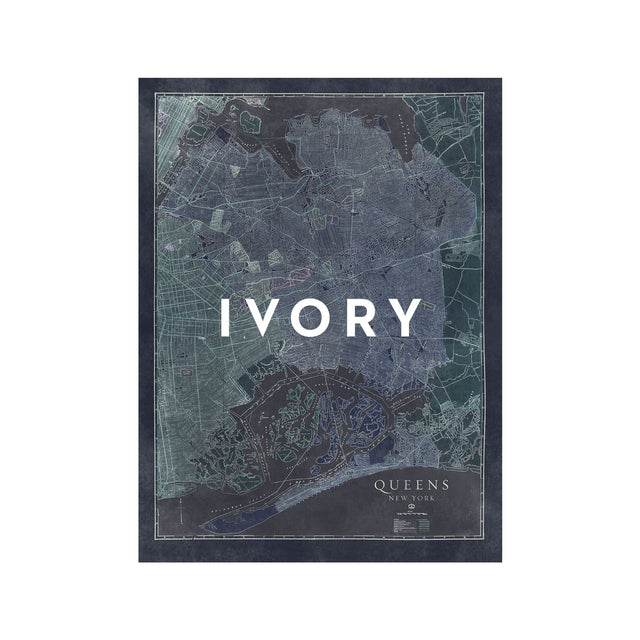 QUEENS New York Map - Foundry