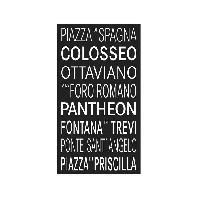 ROME ITALY Bus Scroll - PIAZZA DI SPAGNA - Foundry